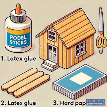 การสร้างบ้านจำลองจากไม้ไอติม