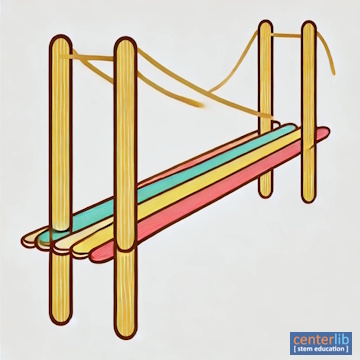 การสร้างสะพานแขวนจากไม้ไอติม