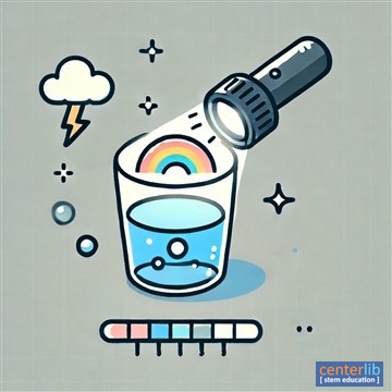 การทำรุ้งในถ้วยน้ำ