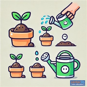 การปลูกต้นไม้ในกระถาง