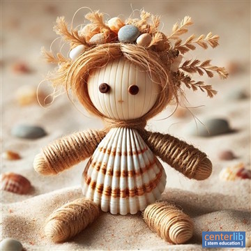 การสร้างตุ๊กตาจากเปลือกหอย