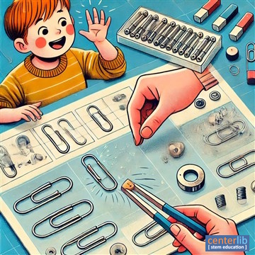 การทดลอง การทำแม่เหล็กจากคลิปหนีบกระดาษ