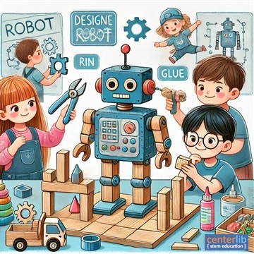 การสร้างหุ่นยนต์จากบล็อกไม้